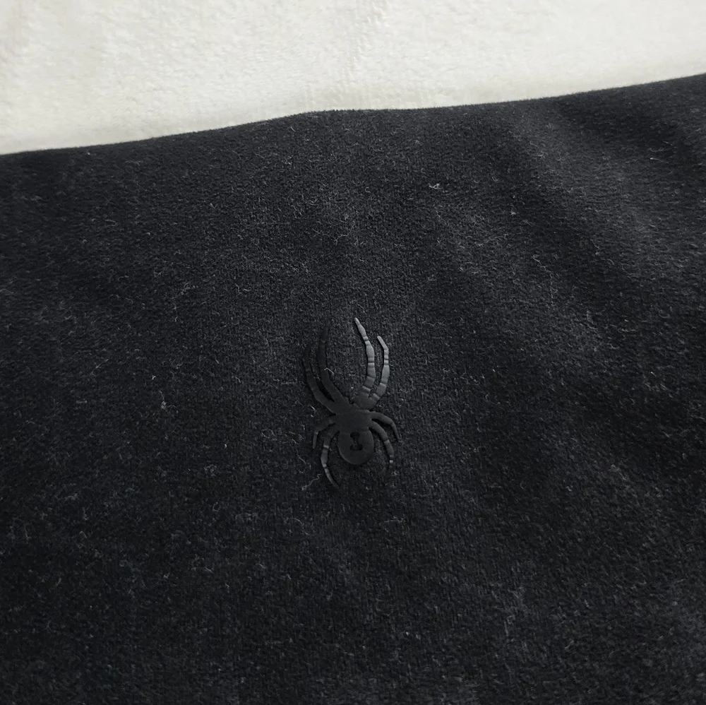 Spyder Active▪️Black Pocket Leggings w/ Geometric Pattern - Picture 6 of 7